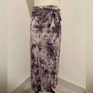 Long tie dyed skirt